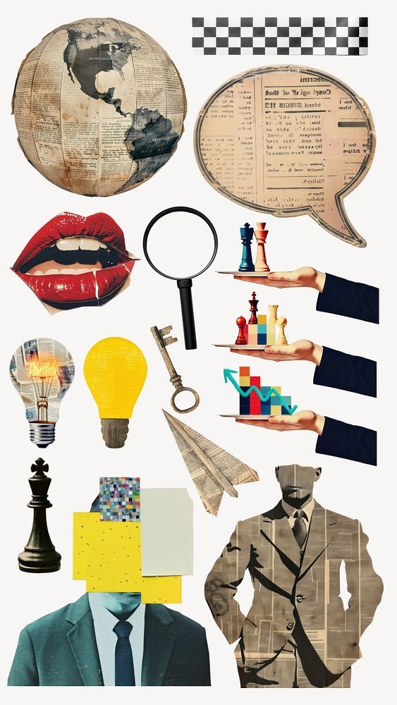 a collage of different types of objects