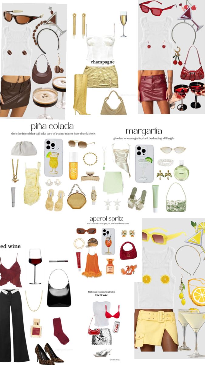 the different types of clothes and accessories are shown in this image, including shorts, top,