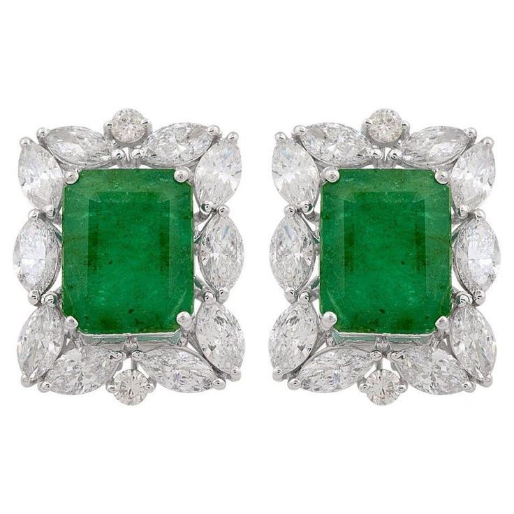 Emerald Diamond Earrings For Formal Occasions, Emerald Diamond Earrings For Formal Events, Green Emerald Cut Diamond Earrings For Formal Events, Green Diamond Earrings With 17 Jewels For Formal Events, Green Diamond Earrings With 17 Jewels For Formal Occasions, Gia Certified Luxury Diamond Earrings For Formal Occasions, Gia Certified Emerald Earrings For Formal Occasions, Emerald Cut Green Diamond Earrings For Formal Events, Formal Emerald Diamond Earrings