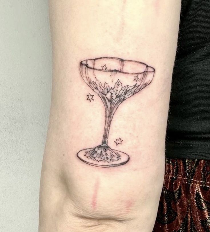 Swag Tattoo, Book Inspired Tattoos, Tea Tattoo, Venus Tattoo, Cosmic Tattoo, Vampire Tattoo, Glass Tattoo, Small Tats, Wicked Tattoos