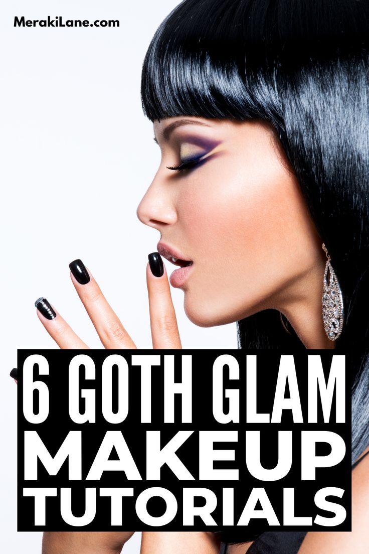 Emo Makeup Palette, Gothic Wedding Makeup Looks, Glam Goth Makeup Looks, Classy Gothic Makeup, Black Eyeshadow Tutorial Step By Step, Soft Goth Glam Aesthetic, Goth Cat Eye Makeup, Smudgy Black Eye Makeup, Goth Glam Makeup Tutorial