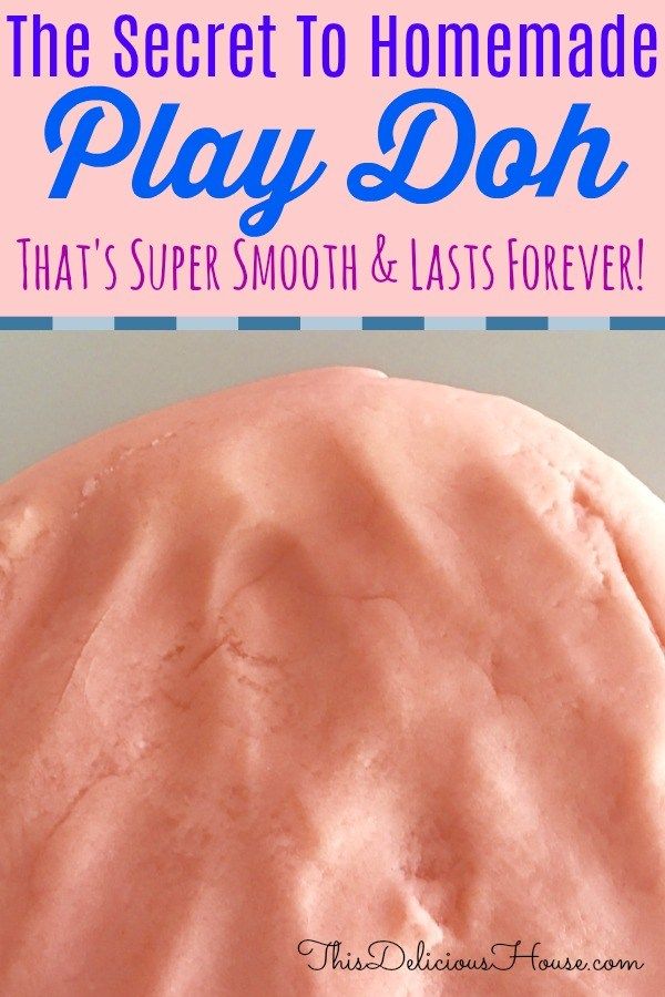 the secret to homemade play dough that's super smooth and last forever