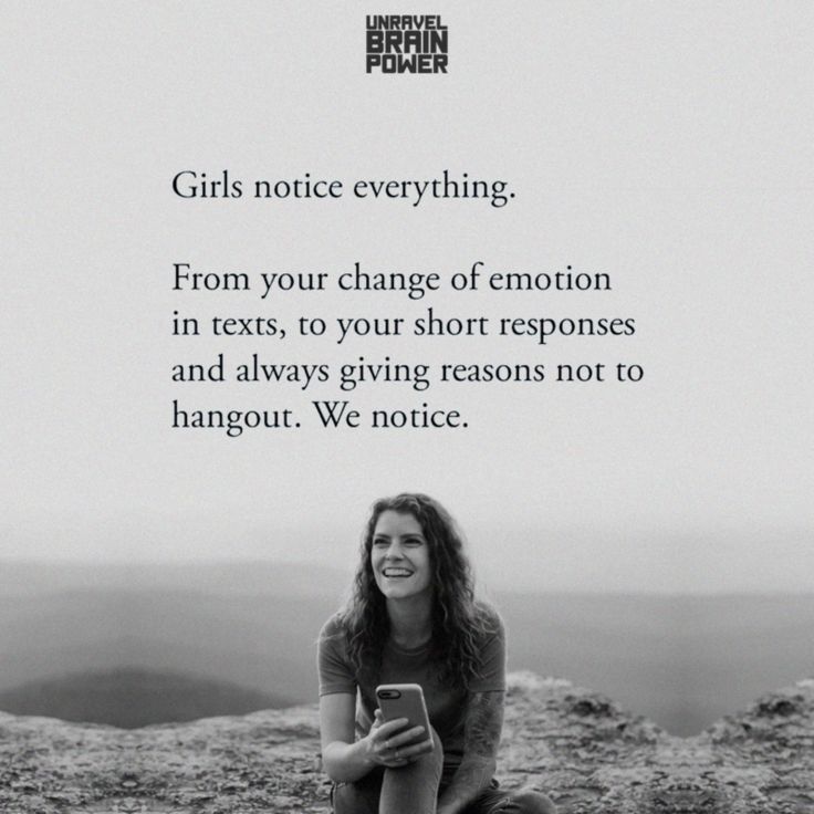 Girls notice everything. From your change of emotion in texts, to your short responses and always giving reasons not to hangout. We notice. Short Response Quotes, Response Quotes, Notice Everything, Brain Power, Power Girl, Real Quotes, Strong Women, Relationship Quotes, You Changed