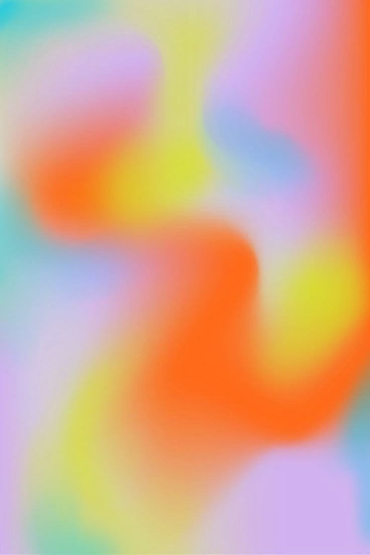 a blurry image of an orange and blue background