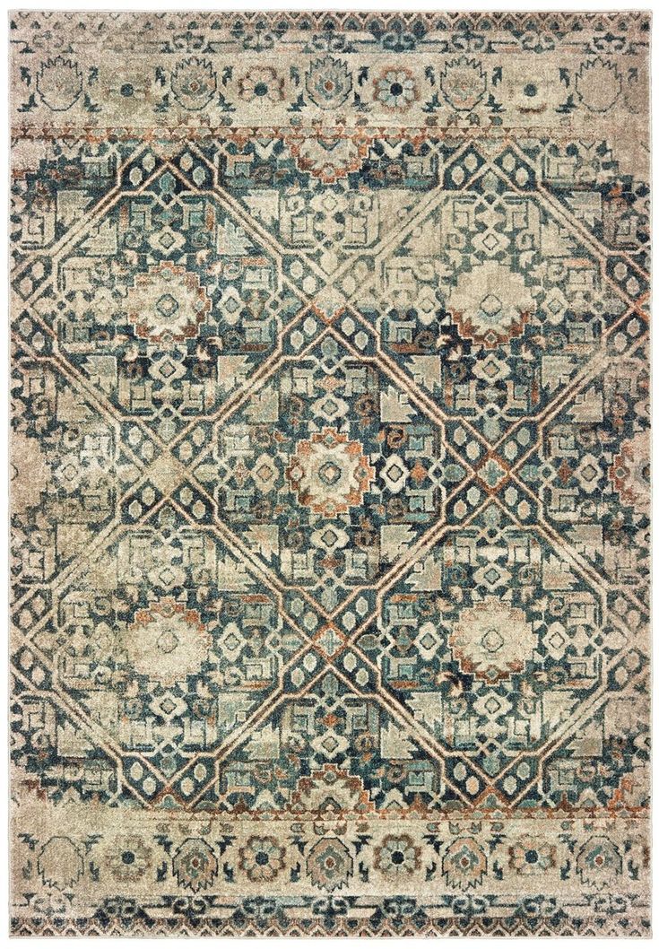 Oriental Weavers Raleigh 4925 Rugs | Rugs Direct Ivory Color Scheme, Updated Traditional, Stuffed Animal Storage, Ivory Area Rug, Rug Direct, Moroccan Design, Ivory Rug, Warm Grey, Blue Ivory