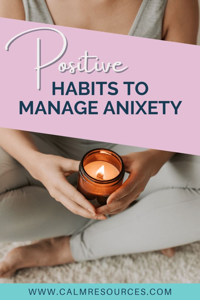 Positive Habits to Help Manage Anxiety - Calm Resources Mindfulness Exercises, Positive Habits, Life Tips, Emotional Wellness, Emotional Health, Positive Mindset, Inspiring Quotes, Self Help, How Are You Feeling