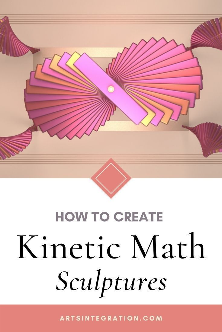 how to create a kinetic math sculpture with pictures and text that reads, how to create