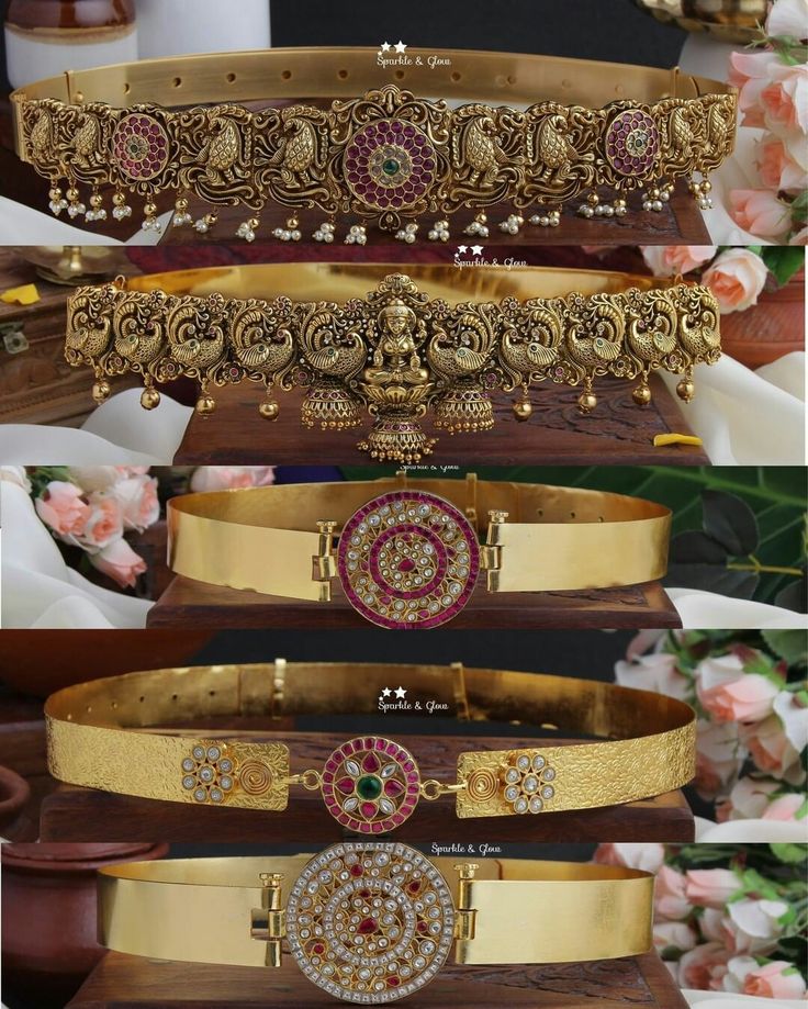 Daabu Design Gold, Belt Vaddanam Designs, Indian Waist Belt, Hipbelt Designs Gold, Gold Belt Jewellery, Simple Vaddanam Designs Gold, Gold Waist Belt Indian, Waist Belt Gold Indian Jewellery, Kundan Vaddanam