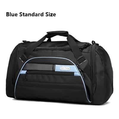 Item Type: Sports Bag Material: Nylon Interior: Zipper Compartment Exterior: 4 Zipper Pockets Capacity: 36-55 L Standard Size: 52 x 27 x 32 cm Plus Size: 58 x 29 x 34 cm Weight: 1.1 - 1.3 kg Blue Multifunctional Sports Bag, Multifunctional Blue Sports Bag, Functional Sports Travel Bag With Zipper Closure, Sporty Bags For Overnight Trips, Sporty Duffle Bag For Overnight Trips, Sporty Duffle Bag With Zipper Closure For Outdoor, Sports Nylon Duffle Bag With Zipper Closure, Sporty Duffle Bag With Zipper For Outdoor Use, Sporty Rectangular Travel Bag For Outdoor