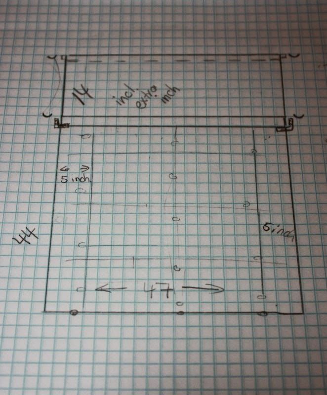 the floor plan for an apartment is shown on a sheet of paper with numbers and symbols