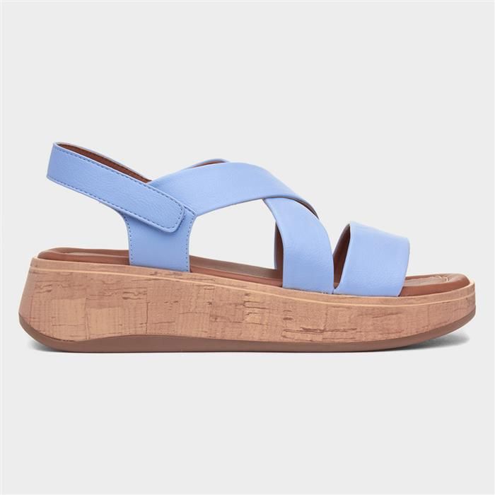 Shoe Zone, Wooden Pattern, Flat Shoe, Sun Is Shining, Blue Sandals, Strappy Sandals, The Sky, Open Toe, Shoes Flats