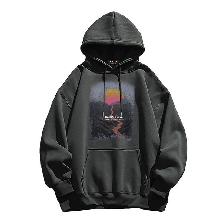 Retro styling meets modern comfort with our Retro Sunset Hoodie. Crafted from premium lightweight materials, this hoodie will keep you cozy and comfortable with a unique vintage style. Featuring an eye-catching sunset design, it's sure to be your go-to garment for those cooler days. Features: -90% Cotton, 10% Spandex -Crew Neckline -Dropped Shoulder -Sunset Graphic -Regular fit -Retro style Casual Fall Hoodie For Outdoor Activities, Relaxed Fit Hoodie For Leisure In Winter, Relaxed Fit Winter Hoodie For Leisure, Relaxed Fit Leisure Hoodie For Winter, Trendy Outdoor Graphic Print Sweatshirt, Trendy Outdoor Sweatshirt With Graphic Print, Trendy Graphic Print Sweatshirt For Outdoor, Urban Hoodie For Outdoor Activities In Fall, Urban Hoodie With Relaxed Fit For Outdoor