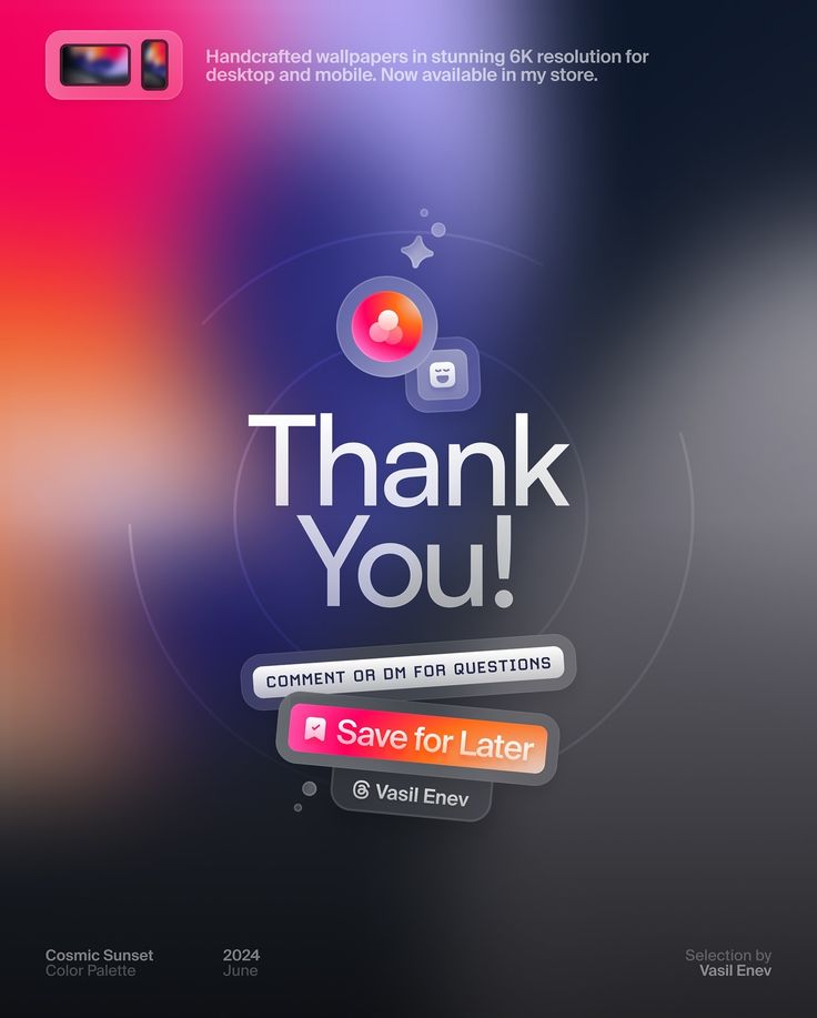 an image of a thank you button on a phone screen with the text'thank you '