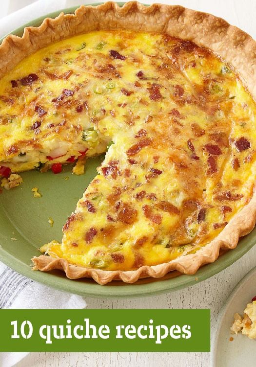 the quiche is ready to be eaten on the table