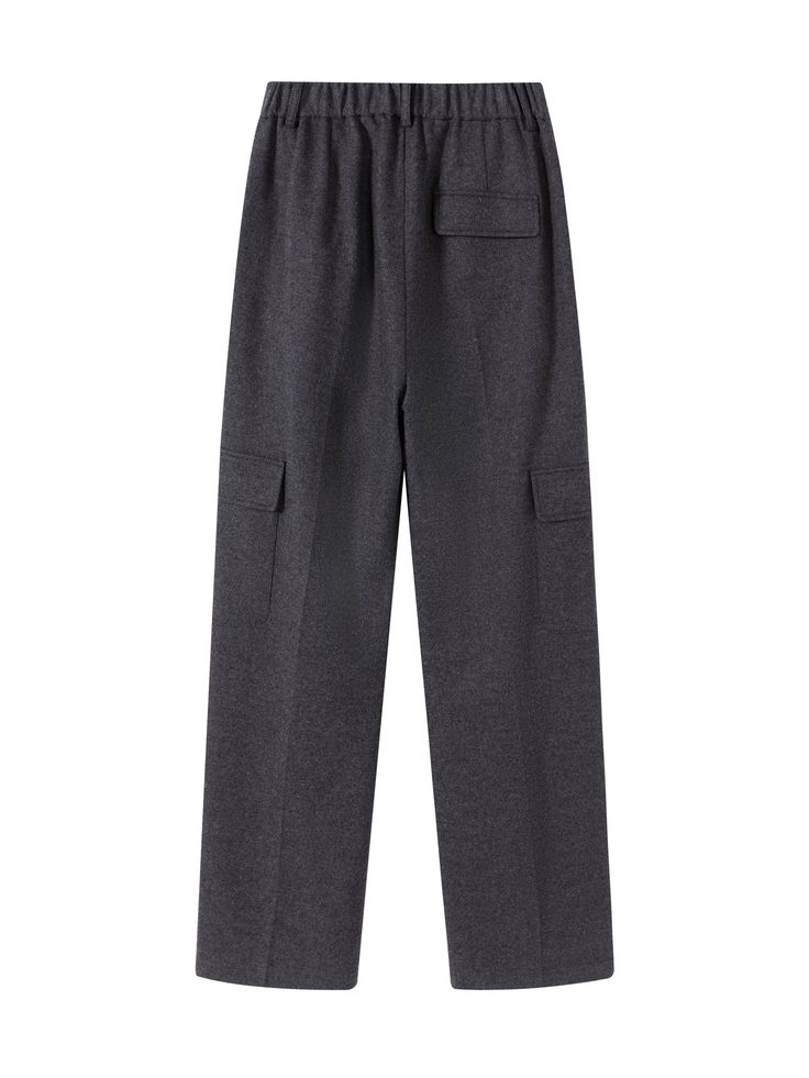 Details: Low-profile dark grey workwear suit trousers Waistband of suit trousers Large side pockets Elasticated waistband Materials & Care: Wool 45.0 %, Polyester 35.2%, Viscose 14.8%, Nylon 5.0% Non-washable, gentle dry cleaning Do not bleach Size & Fit: Model is 5'7", Bust 32, Waist 24, Hips 35, wearing a size S Item #: IM4PA25 Gray Cargo Pants With Side Pockets For Work, Gray Workwear Cargo Pants With Side Pockets, Gray Cargo Pants For Workwear, Gray Workwear Bottoms With Side Pockets, Gray Bottoms With Side Pockets For Work, Profile Dark, Suit Trousers, Sale Promotion, Trouser Suits