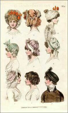 1790s Fashion, Head Dresses, Historical Hats, Regency Era Fashion, Victorian Hats, Regency Dress, Hat Hair, Regency Fashion, 18th Century Fashion