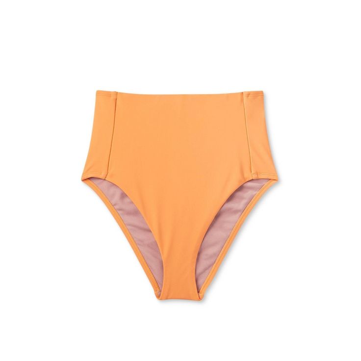 Women's Extra High Waist Tummy Control Medium Coverage Bikini Bottom - Kona Sol™ Orange L Media Coverage, Swim Fashion, Swimwear Fashion, Fitness Fashion, High Waist, Target, Drive, High Waisted, Orange