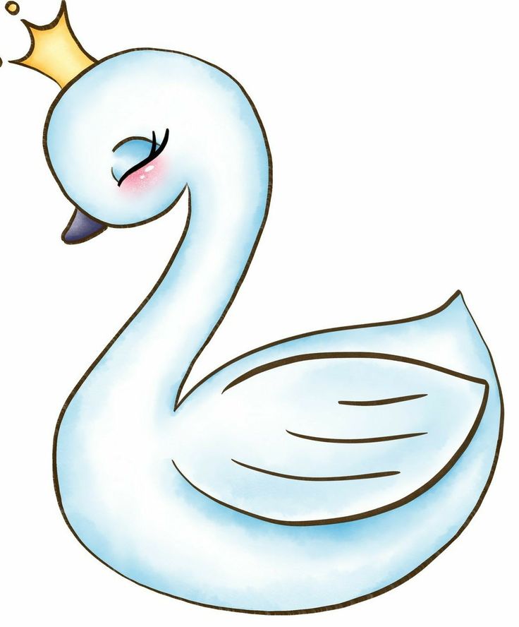 a white swan with a crown on its head