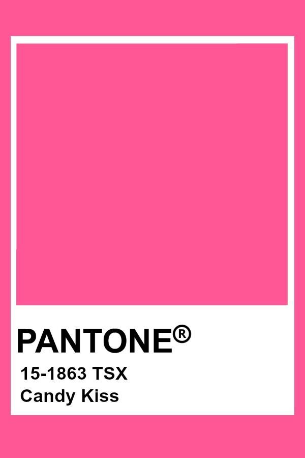 pantone's candy kiss color is shown