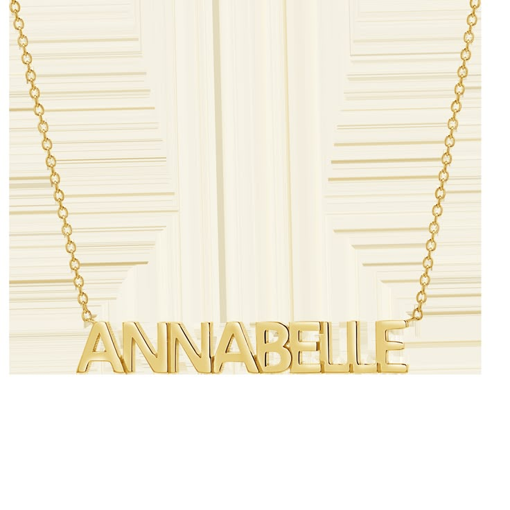 Introducing our newest name necklace that lets you get personal and keep your favorite name close to your heart. Made in Solid 14K Gold, this piece will never fade away! Each necklace is custom CAD, casted and assembled in Los Angeles just for you. Minimal enough to pair with all your BABYGOLD Faves!  Size: 5mm (H) Sol Personalized Gold Jewelry, Letter Name Necklace, Custom Gold Jewelry, Cross Earrings Studs, Letter Ring, Gold Gifts, Gifts For My Wife, Custom Name Necklace, Bar Bracelets