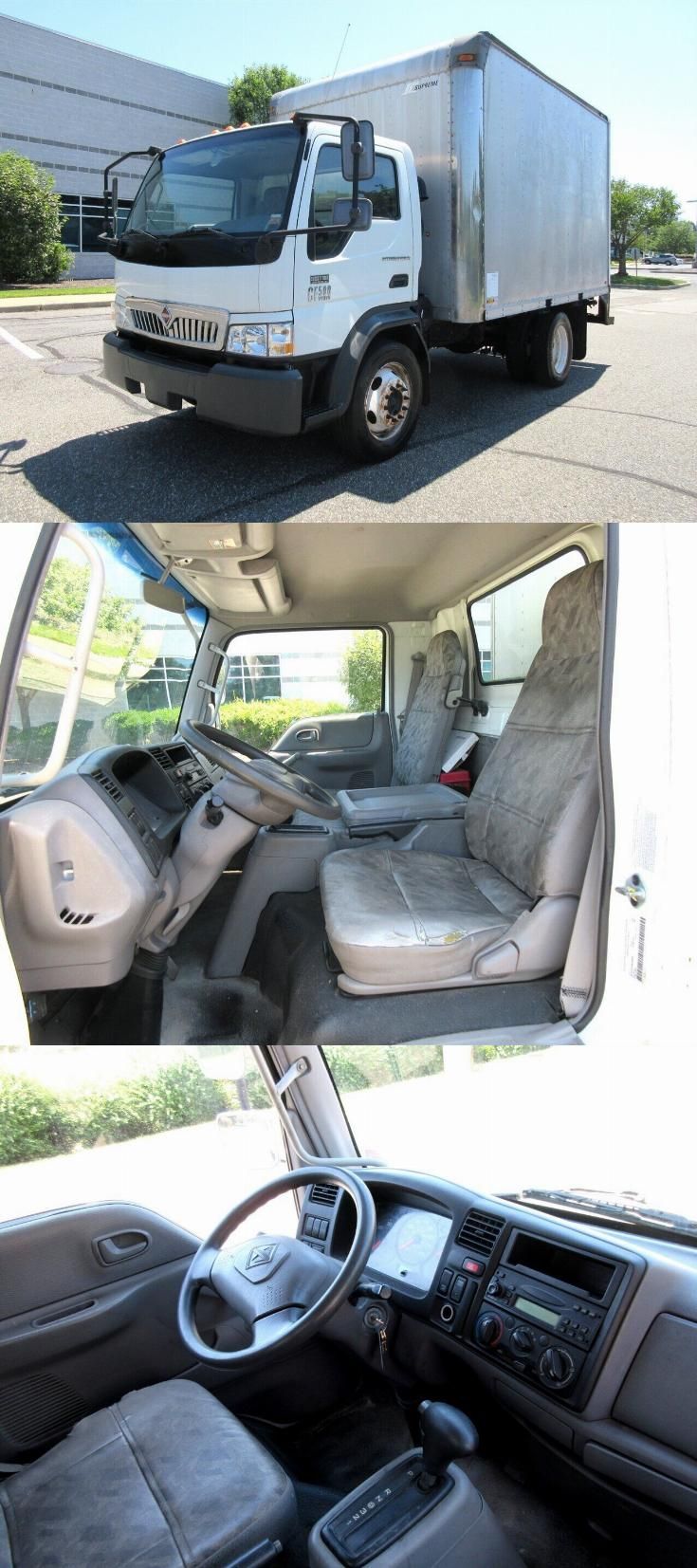 the inside and outside view of a truck