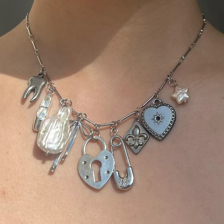 Floating Away Necklace – Gemini Jewels Gemini Jewels, Charm Necklace Diy, Cord Necklaces, Watch Bracelets, Mary Jane Shoe, Silver Charm Necklace, Glass Hearts, Resin Jewelry Diy, Image Swag