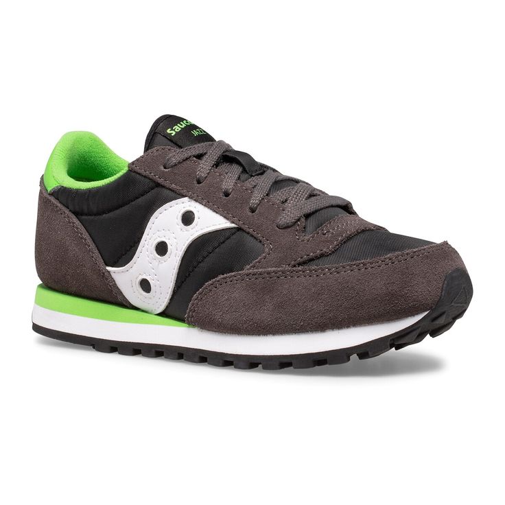 Jazz Original Sneaker for sale by stride rite. View All > sneakers. . 194917786208. Sneakers Grey, Saucony Sneaker, Boys Shoes, Sneakers For Sale, Black Green, Kids Shoes, Size 4, The Originals, Sneakers