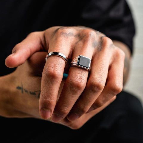 Teaching Men's Fashion – RoseGold & Black Adjustable Men Rings, Luxury Minimalist Sterling Silver Men's Ring, Luxury Fine Jewelry Men's Ring For Everyday, Luxury Black Enamel Men's Ring As Gift, Luxury Classic Men's Ring With Black Enamel, Luxury Men's Oxidized Open Ring, Midi Rings Men, Cheap Men's Silver Rings, Luxury Men's Black Enamel Ring