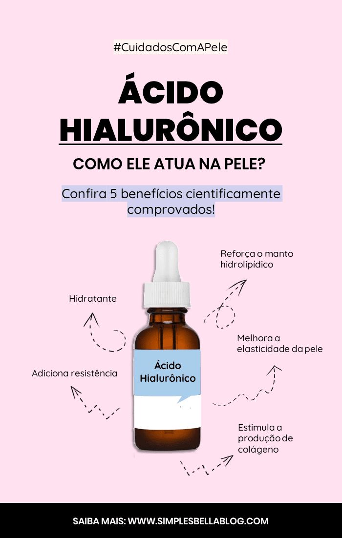 Você sabe o que é exatamente ácido hialurônico e o que ele faz na pele? Esse ácido é muito importante para manter a hidratação natural e o colágeno na pele, o que resulta em uma pele mais firme, hidratada e mais jovem. Confira 5 benefícios cientificamente comprovados! #dicasdebeleza #cuidadoscomapele #acidohialuronico #hyaluronicacid #peleperfeita #beleza #peleoleosa #limpezadepele #dicas #pielsana #skincare #rotinadebeleza Natural Hydration, Yoga For Flexibility, Younger Looking Skin, Laura Mercier, Makeup For Brown Eyes, Too Faced, Nars Cosmetics, Beauty Care, Bobbi Brown