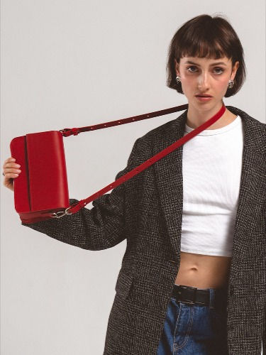 Elevate your style with our Leather Shoulder Bag in bold Red. Crafted for the fashion-forward individual, this bag seamlessly blends modern design with everyday functionality. Trendy Leather Box Bag With Adjustable Handle, Modern Flap Bag With Detachable Strap For Fall, Modern Fall Flap Bag With Detachable Strap, Modern Bags With Detachable Strap For Fall, Red Satchel Bag For Fall, Trendy Flap Bag With Removable Pouch For Work, Red Top Handle Flap Bag For Everyday Use, Red Flap Bag With Adjustable Strap For Office, Modern Red Bag With Removable Pouch