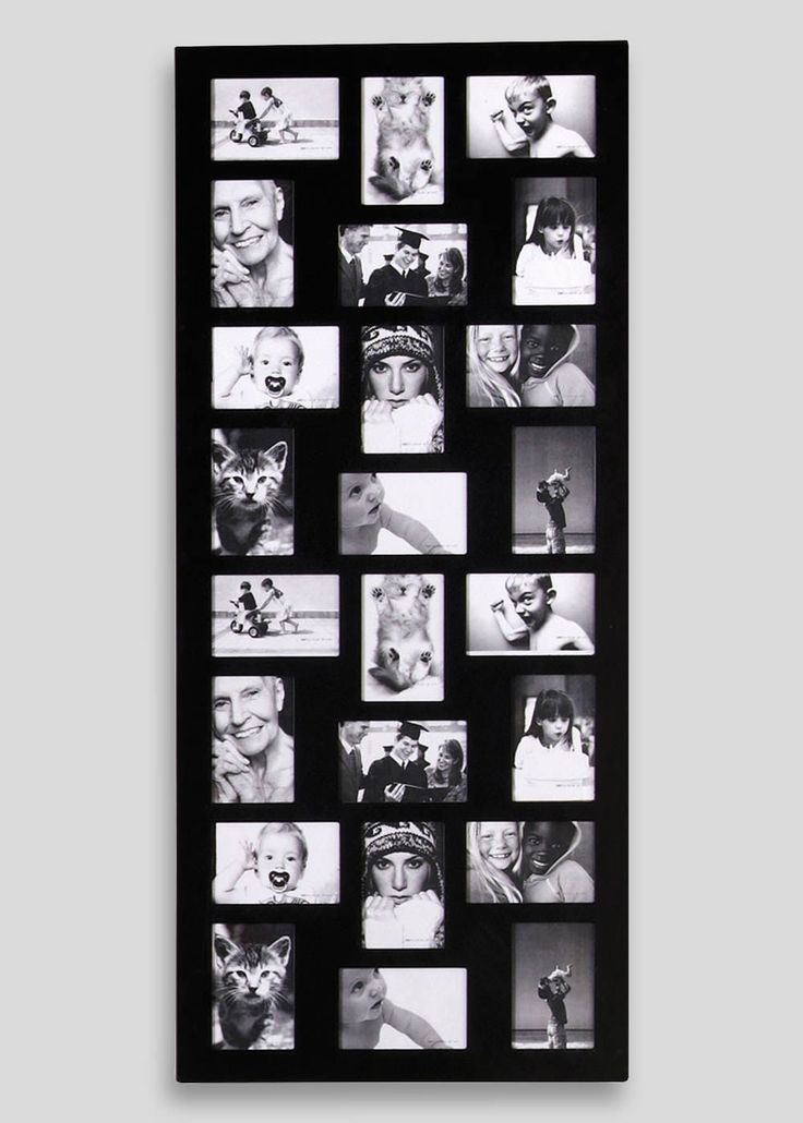 a black and white photo collage with many different pictures on it's side