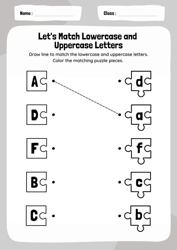 a piece of puzzle paper with letters and numbers on it, including the letter d