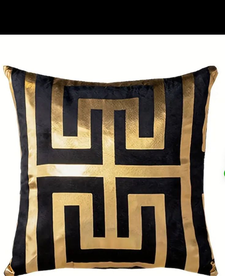 Chic stylish black gold metallic luxury throw cushion  Zipper closure , ideal for various rooms brand new Luxury Throws, Gold Luxury, Patterned Throw, Scatter Cushions, French Style, Throw Cushions, Decorative Throw Pillows, Gold Metal, Display Homes