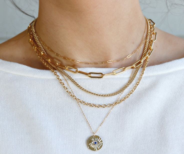 Elongated Thick Rectangle Chain Necklace Chain Layering, Gold Link Necklace, Thick Chain Necklace, Gold Chain Choker, Chain Necklace Gold, Minimal Necklace, 1 Rose, Necklace Layering, Gold Statement Necklace