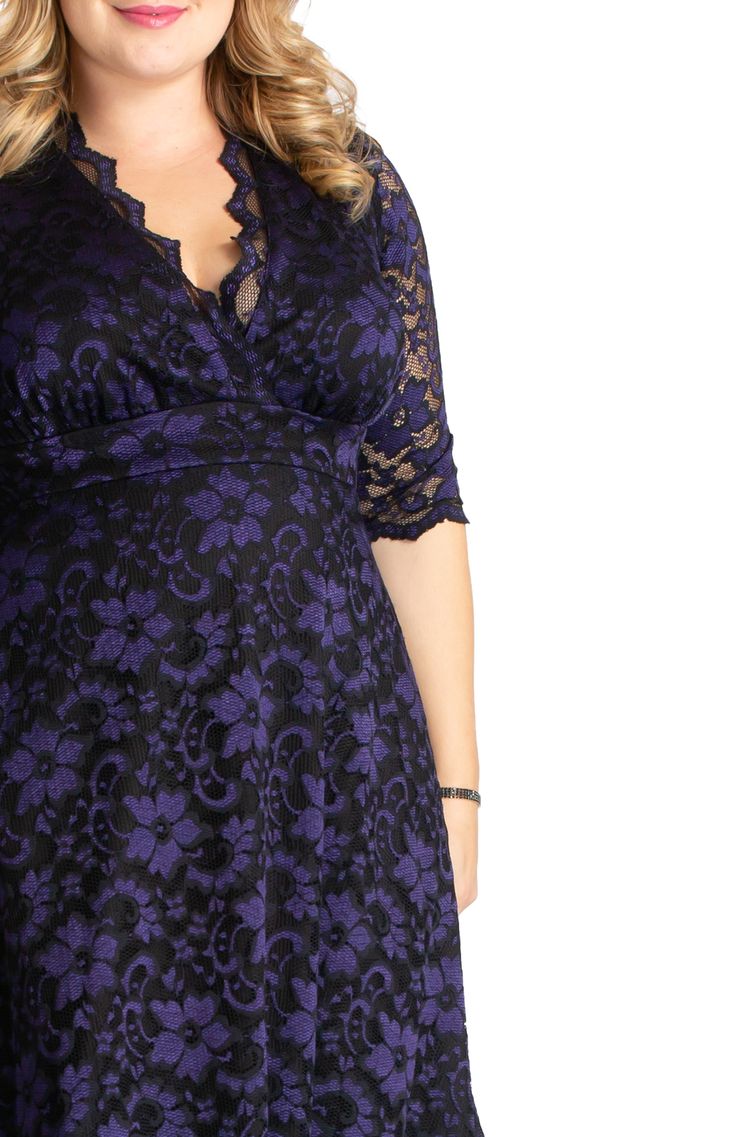 The Mon Cherie Plus Size Floral Lace Dress is a perfect special occasion midi for cocktail, formal, and semi-formal parties. Be the best dressed wedding guest or mother of the bride/groom. Features an A-line silhouette, 3/4 length sleeves, and pockets! Available in women’s regular and plus sizes. -Material: Self: 92% Nylon, 8% Spandex/Lining: 96% Polyester, 4% Spandex -Care Instructions: Dry clean only. Do not steam. Cool iron when needed. -Product Fit: A-Line Product Specifications: -3/4 length Formal Cocktail Party, Formal Parties, Plus Size Cocktail Dresses, Lace Cocktail Dress, Floral Lace Dress, Mon Cheri, Review Dresses, Cocktail Party Dress, Cocktail Dress Lace