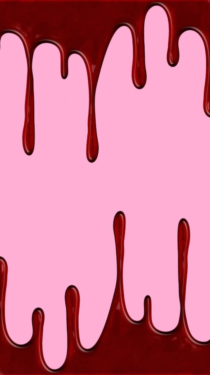 red liquid flowing down the side of a pink object