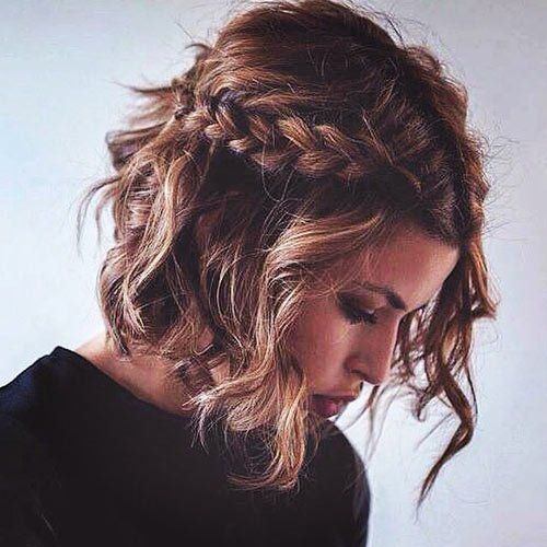 Party and NYE Hairstyles for Medium Hair Fishtail Braid, Penteado Cabelo Curto, Skirt Maxi, Good Hair Day, Curly Hairstyle, Great Hair, Messy Hairstyles, Hair Dos, Gorgeous Hair