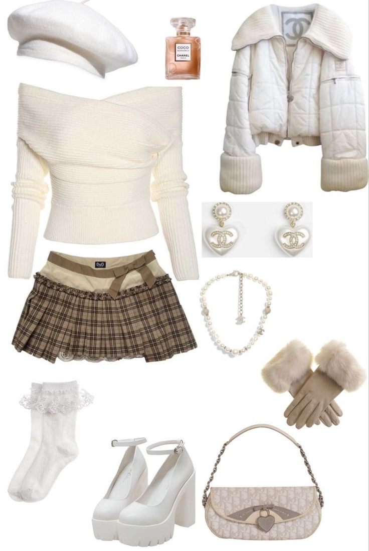 Everyday Outfits Coquette, Coquette Fashion Winter, Preppy 2000s Outfits, Coquette Autumn Outfits, Winter Kawaii Outfits, Winter Princess Outfit, Coquette Outfit Winter, Girly Outfits Winter, Coquette Ropa