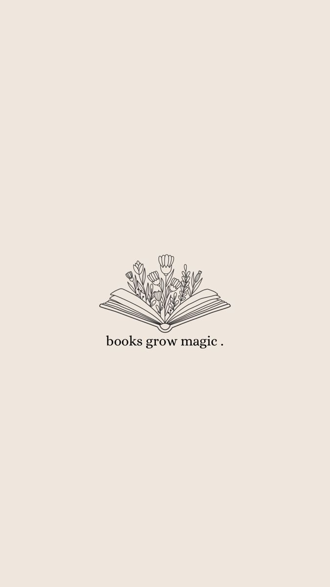 an open book with the words books grow magic