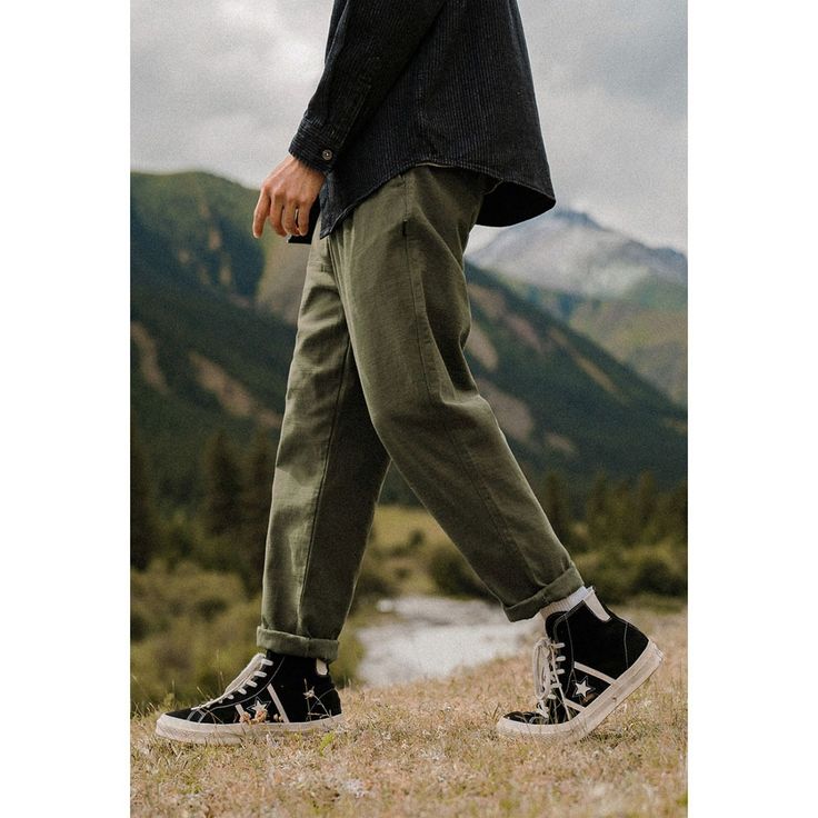 N-223-17 Baggy Cotton Cargo Pants For Spring, Casual Cotton Jeans, Spring Khaki Cotton Cargo Pants, Spring Straight Leg Cotton Cargo Pants, Spring Cotton Straight Leg Cargo Pants, Spring Cotton Straight-leg Cargo Pants, Relaxed Cotton Straight Pants, Relaxed Straight Cotton Pants, Green Baggy Cotton Jeans