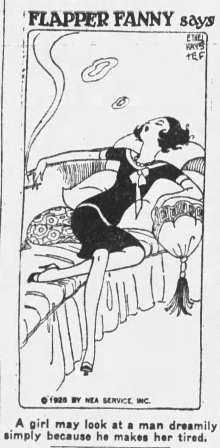 an advertisement for the flapper fany