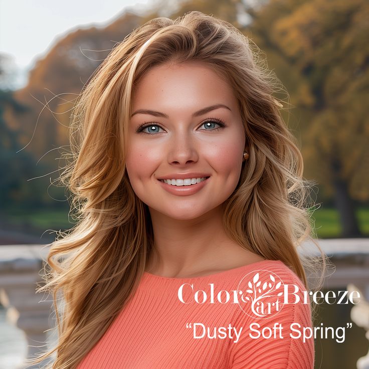 The Dusty Soft Spring Season | Pretty Your World Soft Spring Color Palette Analysis, Dusty Soft Spring, Light Spring Makeup Products, Soft Spring Color Palette, Soft Spring Palette, Warm Spring Makeup, Spring Skin Tone, Light Spring Palette, True Spring Colors