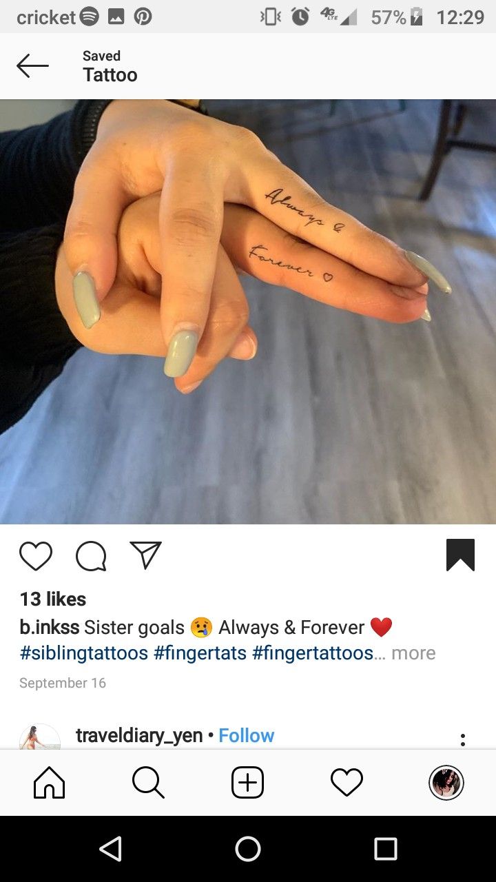 someone is holding their hand with the word love written on it and there are two fingers