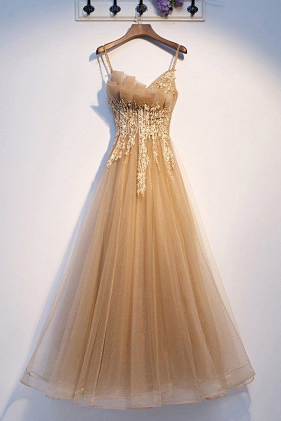 Shop Luxe Champagne Gold Aline Tulle Prom Dress With Beaded Straps online. SheProm offers formal, party, casual & more style dresses to fit your special occasions. Valentines Ball, Champagne Formal Dress, Chifon Dress, Prom Dress Champagne, Champagne Formal Dresses, Lace Long Prom Dress, Champagne Evening Dress, Champagne Prom Dress, Formal Ball Gown