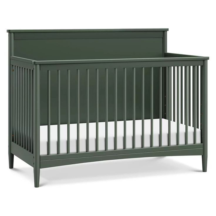 https://www.target.com/p/davinci-frem-4-in-1-convertible-crib/-/A-92161455?preselect=91293194#lnk=sametab Nursery With Green Crib, Green Crib Nursery, Small Room Nursery Ideas, Liam Nursery, Timeless Centerpieces, Whimsical Baby Nursery, Forest Baby Room, Outdoorsy Nursery, Safari Baby Room