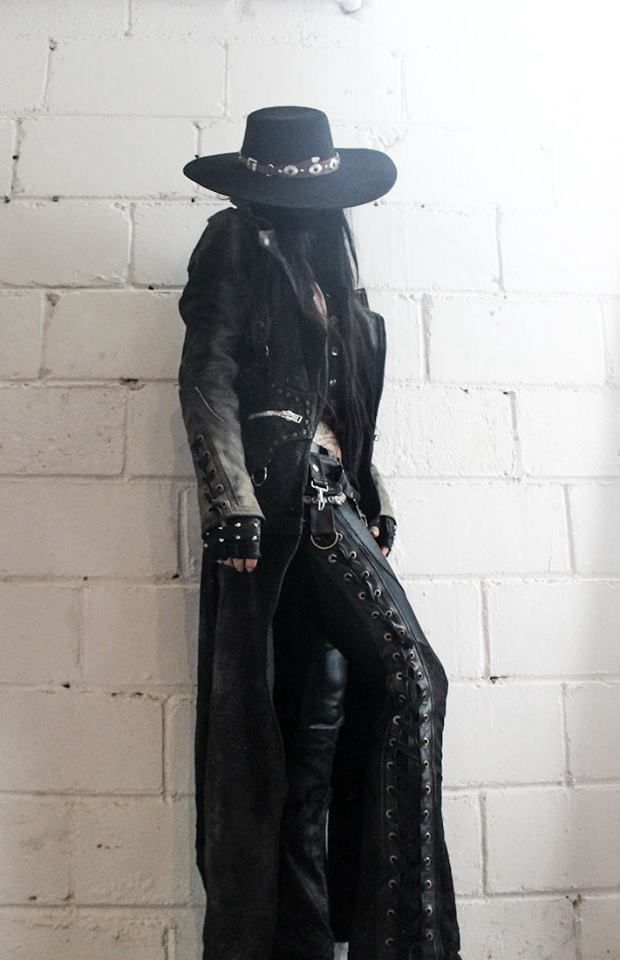 The dark, gothic, cold creature is the mystery of the WWE. She's know… #random #Random #amreading #books #wattpad Goth Cowboy, Cowboy Aesthetic, Wilde Westen, Fest Outfits, Cowboy Outfits, Rock Punk, Norman Reedus, Mode Inspo, Gothic Outfits