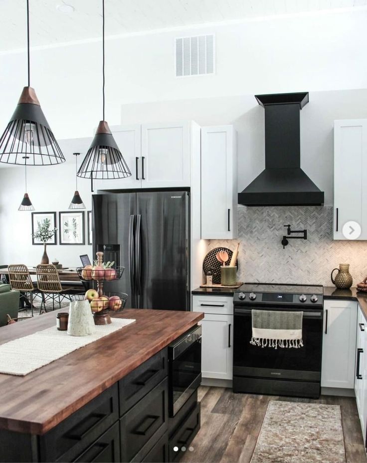 the kitchen is clean and ready for us to use in its new owner's home