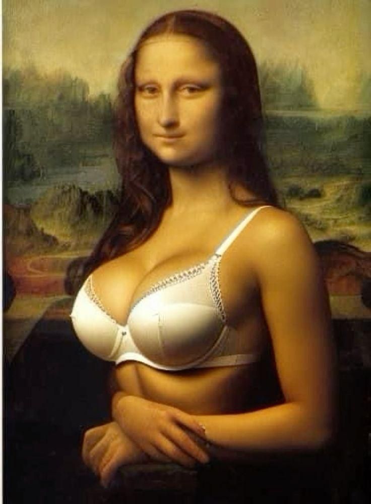 a painting of a woman wearing a bra