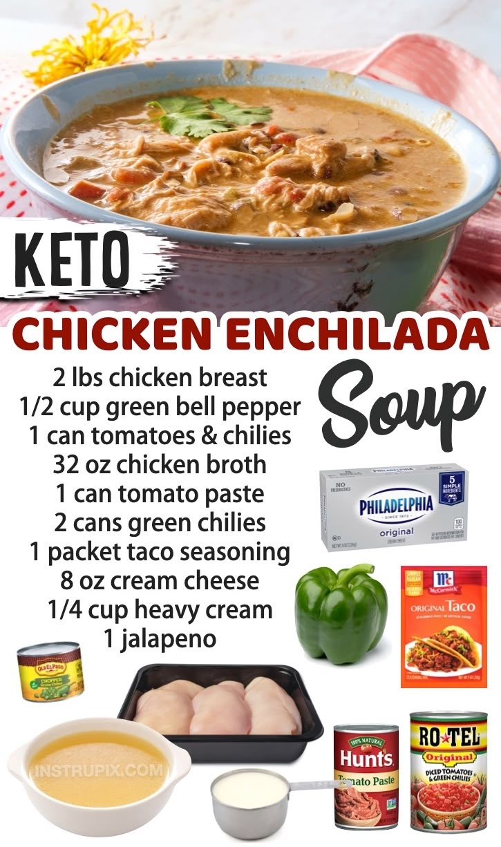 chicken enchilada soup recipe with ingredients