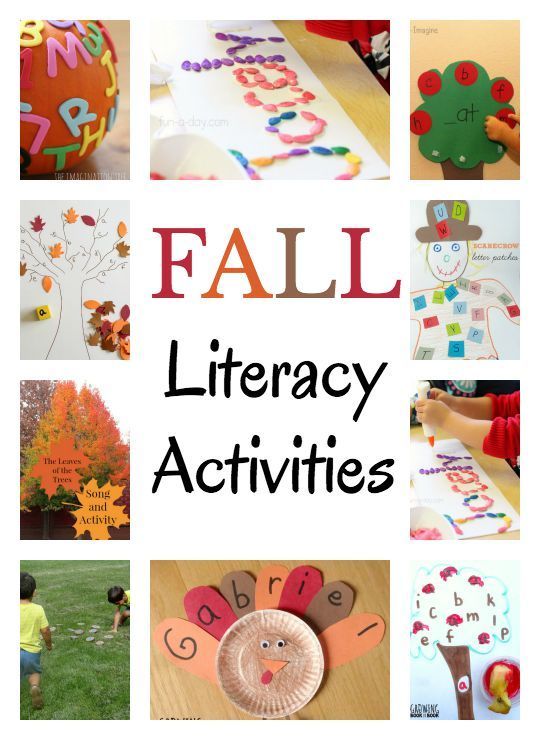 a collage of fall activities and crafts for kids with the words fall written on them